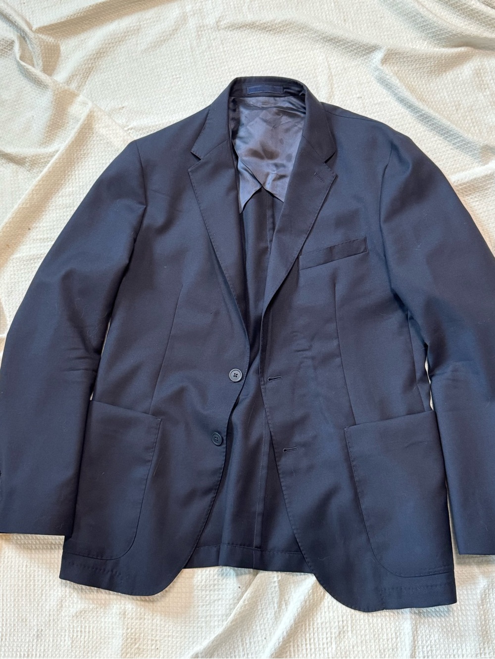 MNG made in Italy soft Men's Navy Single-Breasted Blazer